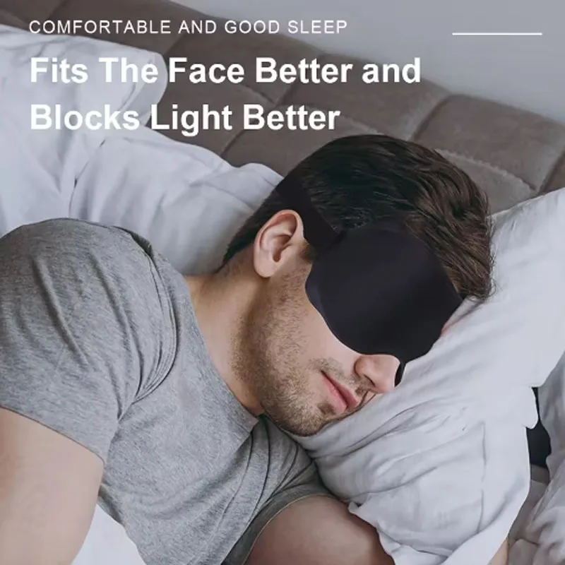 3D-Schlafmaske, blockiert leicht, weich gepolstert, Schlafmaske für Augen, Slaapmasker, Augenschutz, Augenbinde, Schlafhilfe, Gesichts-Augenklappe