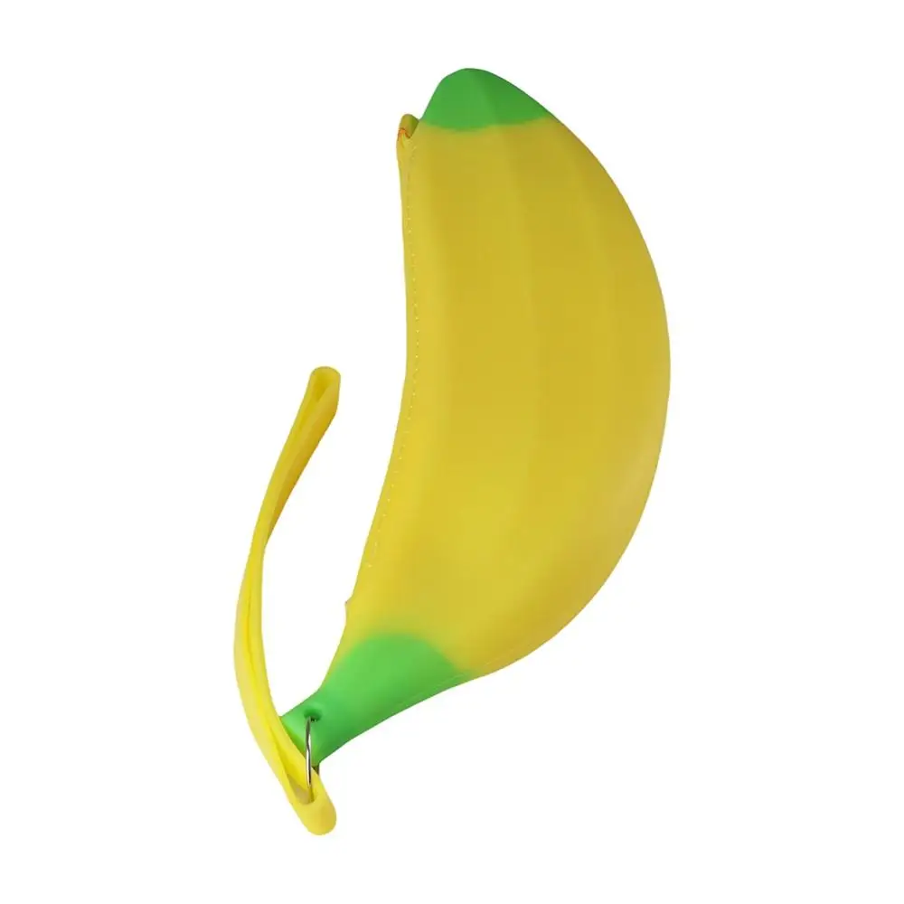 

Милый органайзер, новинка, портативная силиконовая сумка для монет, кошелек, пенал, сумка-банан