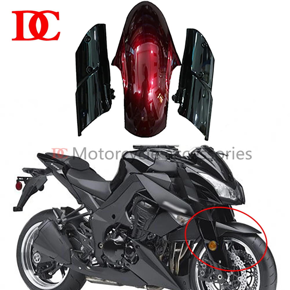 

Front Fender Fairing Mudguard Tire Protection Cover Front Shock Absorber Splash Guard For Kawasaki Z1000 2010 2011 2012 2013