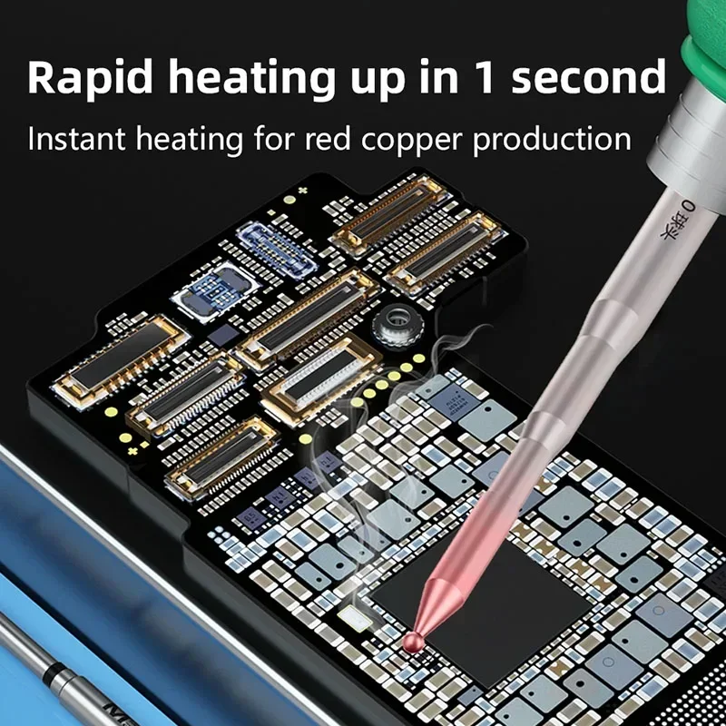 BGA محطة إعادة العمل التدفئة الأساسية، 210 ℃   رأس كروي سريع التسخين، طلاء كهربائي متعدد الطبقات لإصلاح وحدة المعالجة المركزية للوحة الأم، أداة لحام