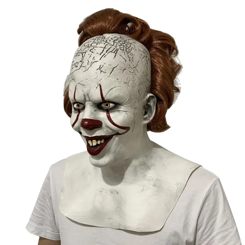 Anime Horror Pennywise Joker Maschera spaventosa Phoenix Joker Costume cosplay Maschere in lattice Parrucche di Halloween per uomini e donne Regali per feste