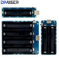 DIYUSER 18650 Battery Charge Shield Board Micro USB Port Type-A USB 0.5A 5V 3.3V For Arduino/ Raspberry Pi/ Nodemcu