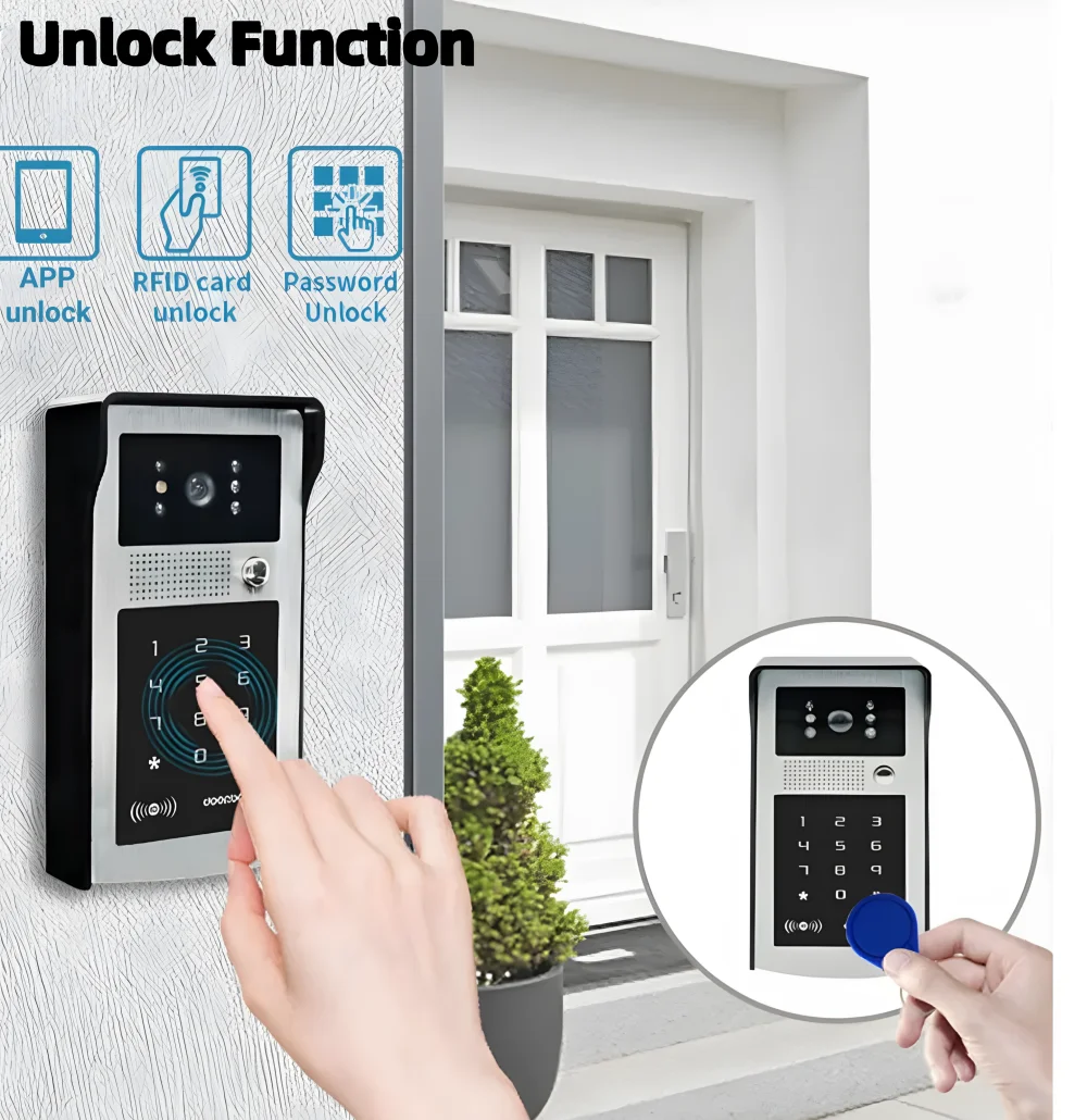 Tuya Smart Home Video Intercom Wireless Doorbell Camera 7 Inch Touch Screen Doorman Wifi Video Door Entry System for Apartment