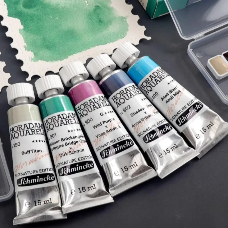 15ml Tube-shaped German Schmink 2025 Limited  5-color Watercolor Pigments Artists' Art Supplies Hand-drawn Illustration Paints