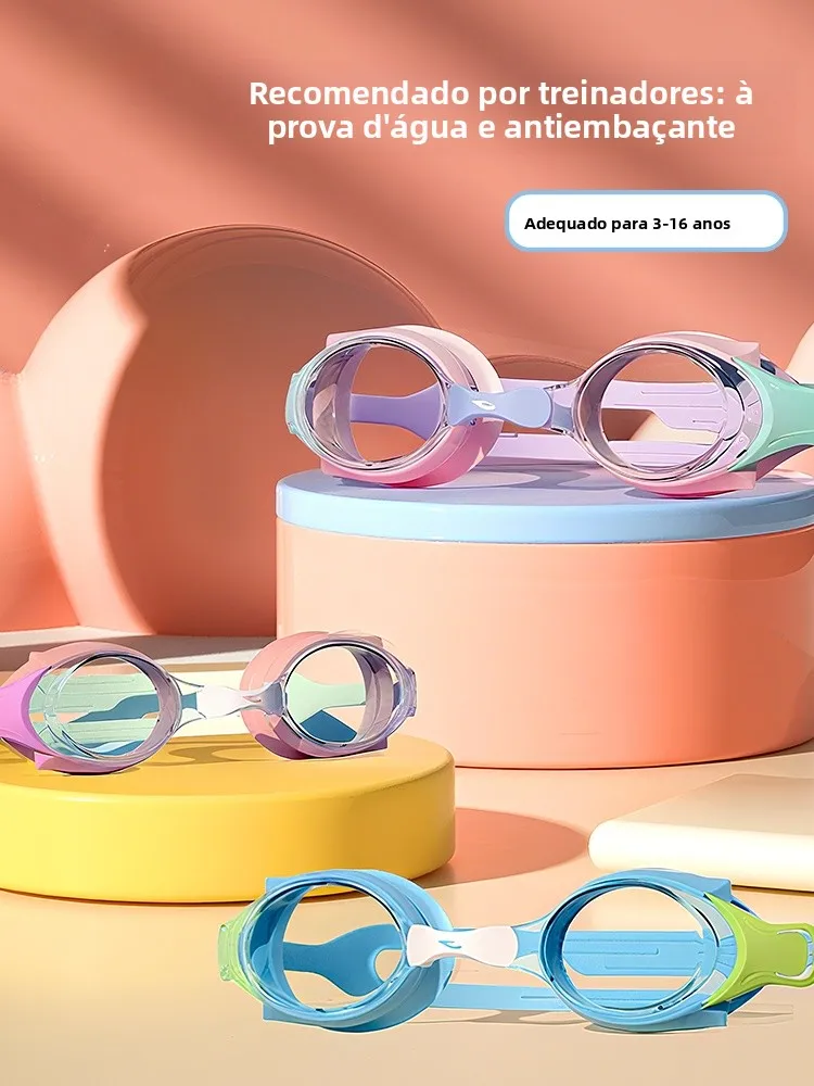 hosa-子供用スイミングゴーグル-高精細防曇アイプロテクション-シリコンストラップ-水泳用品-男の子と女の子用