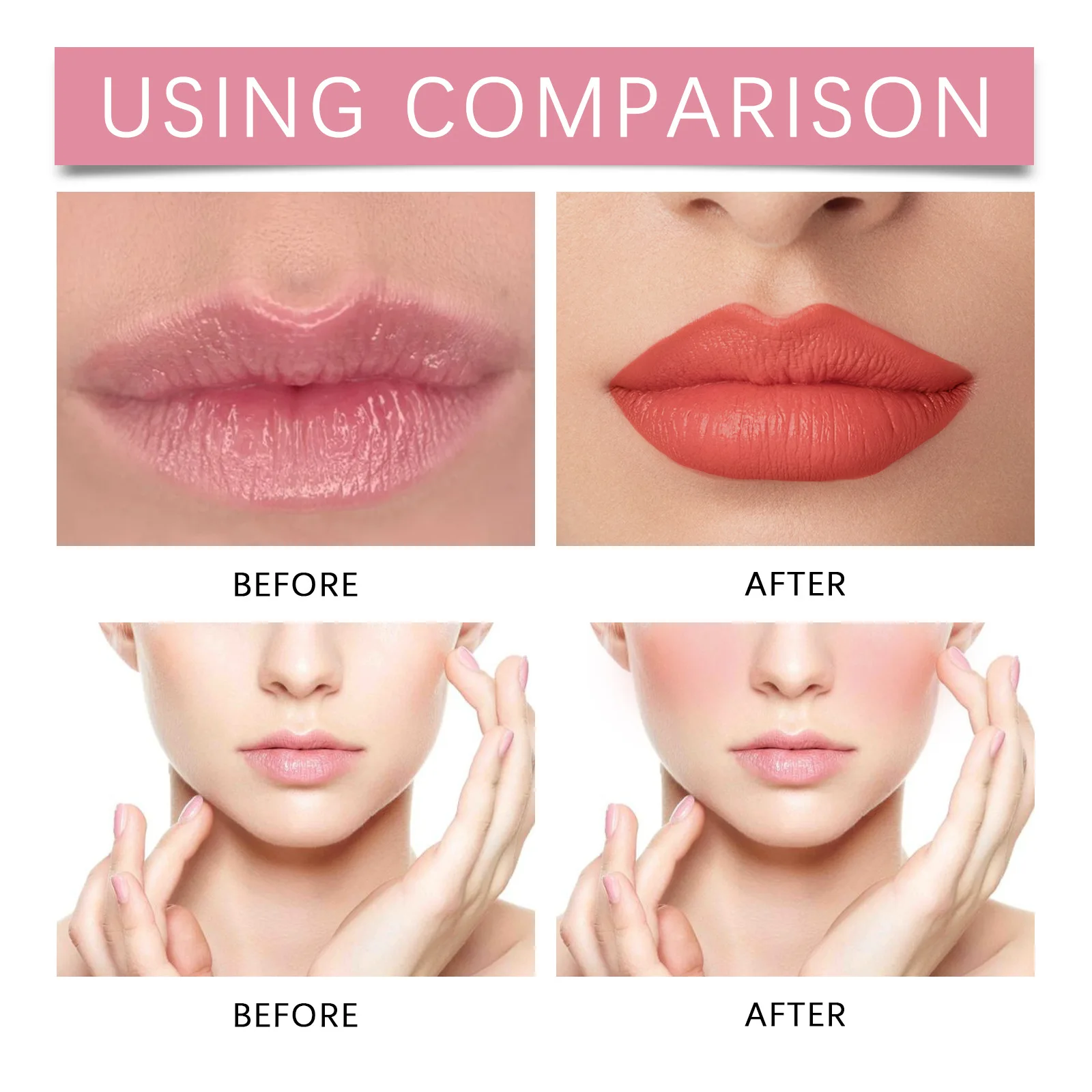 4-kolorowy błyszczyk do ust typu peel-off, wodoodporny, zmywalny, długotrwały płynny szminka, kosmetyk do koloryzacji ust.