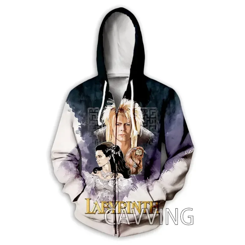 New Fashion 3D Print  Labyrinth  Zipper Hoodies Zip Up Hooded Sweatshirts Harajuku Hoodie Hip Hop Sweatshirts   J01