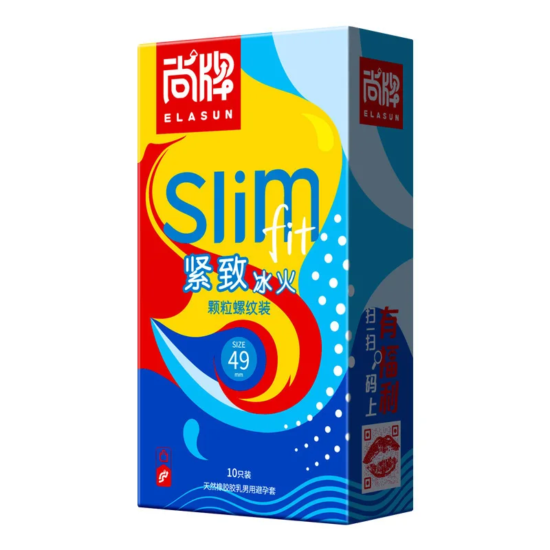 10pcs Ultra Thin Condom 49mm Small Size Latex Pellet Smooth for Men Tight Penis Sleeves Safer Sex Toys for Couples Men Women