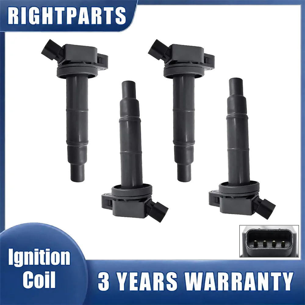 4pcs 90919-02244 New Ignition Coil For Toyota RAV4 XA20 2001-2008 2.0L 2.4L L4 UF333 C1330 GN10313