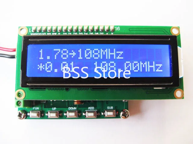 HM370 DDS FM Signal Generator 78~108MHz PLL Digital Display LCD Module Sensor