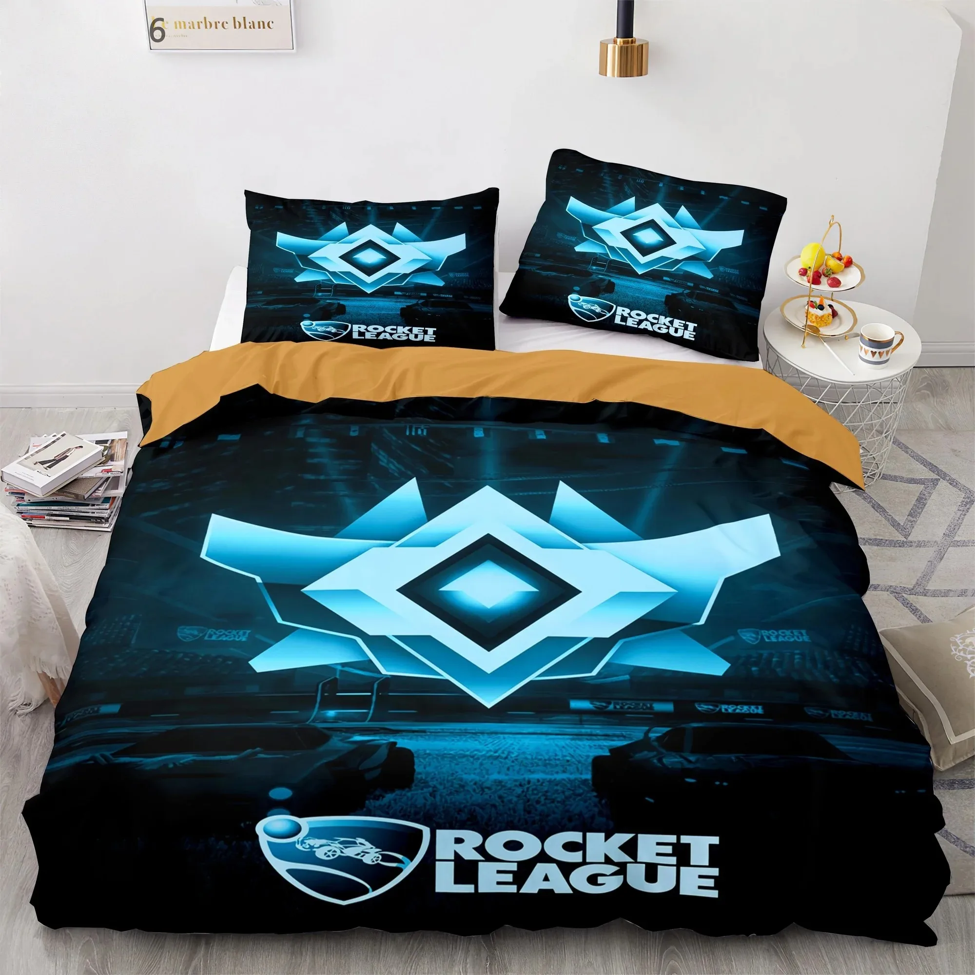 

Game Rocket League Bedding Set Bedspread Single Twin Full Queen King Size Car Bed Set Children's Bedroom Duvetcover Design Hot