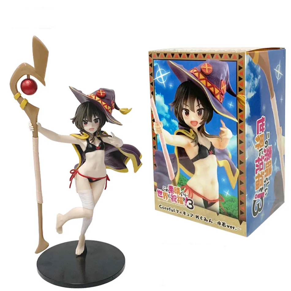 Heißer Verkauf Gottes Segen für diese wunderbare Welt 18 cm Megumin Actionfigur Niedliche Figur für Mädchen Dropshipping