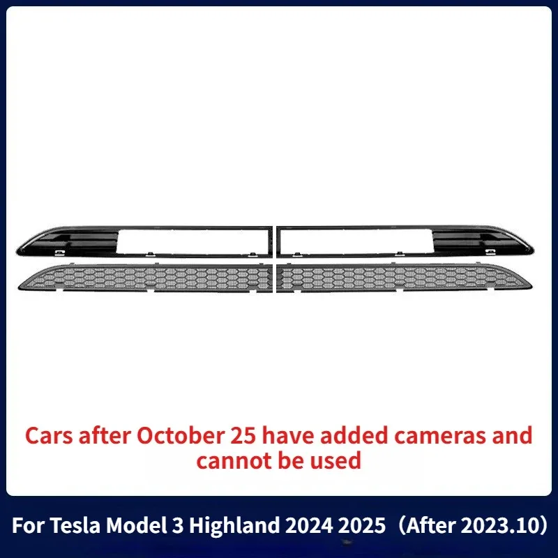 Für Tesla Model 3 Highland 2024-2026 Unteres Stoßstangen-Insektenschutznetz Staubschutz Inneres Lüftungsgitter Abdeckung Auto Insektenschutznetz – Detail 7