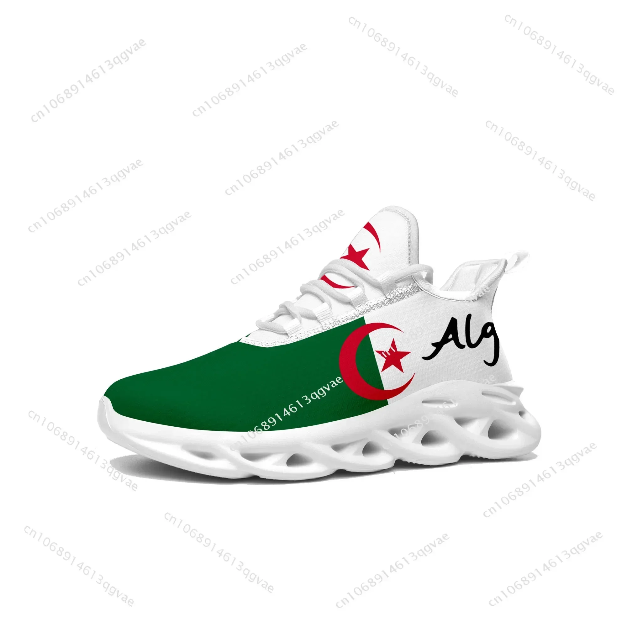 

Algerian Flag Flats Sneakers Mens Womens Algeria Sports Running High Quality Sneaker Lace Up Mesh Footwear Tailor-made Shoe