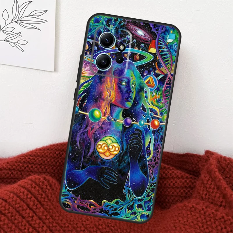 Psychedelic Leaf Art Case For Xiaomi Redmi Note 11 8 9 10 12 Pro Note 12S 9S 10S 11S 8T 9A 9C 10A 10C 12C Fundas