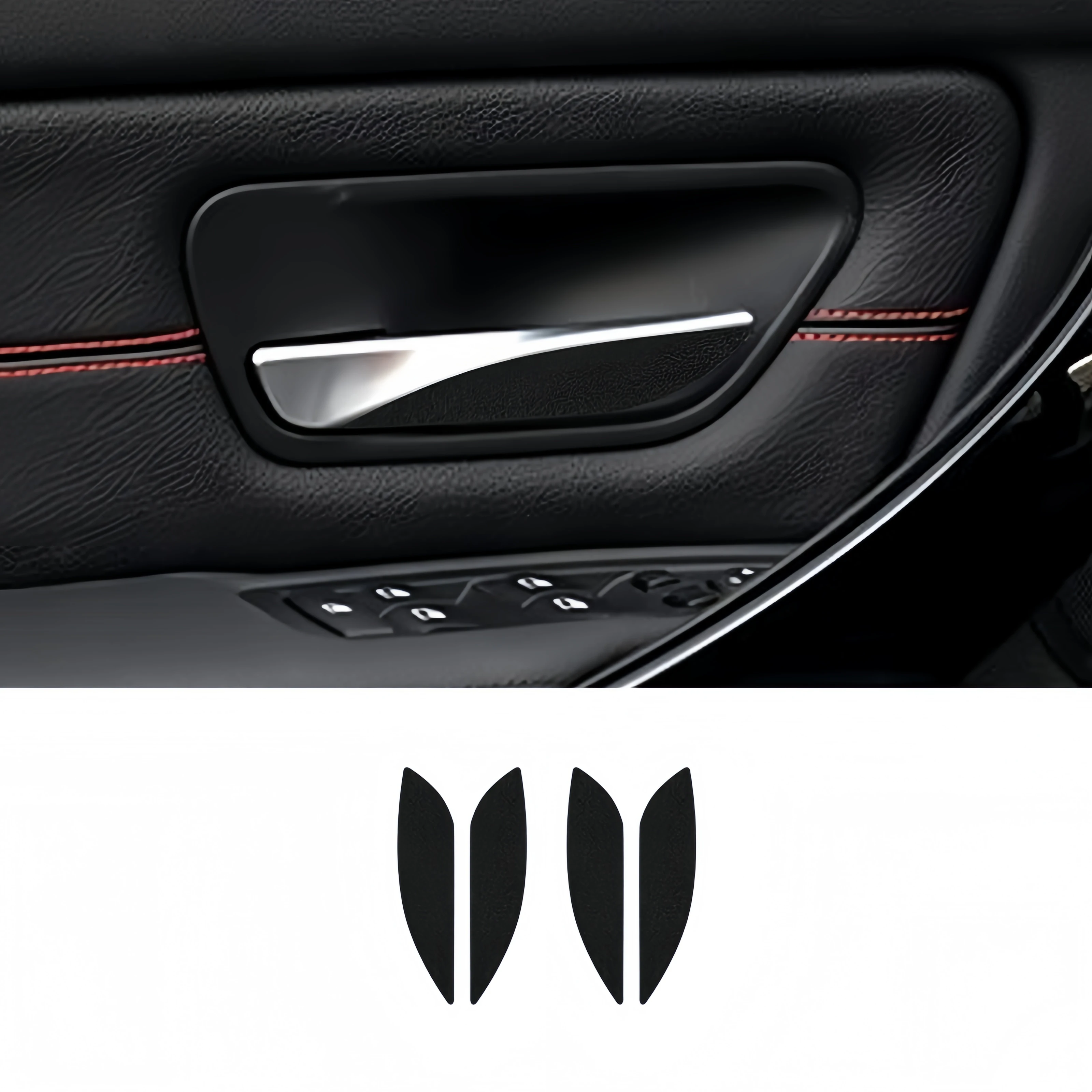 

For BMW 3 Series F30 F34 2013-2018 Piano Black Interior Car Inner Door Handle Panel Trim Cover Decoration Stickers Auto Zubehör