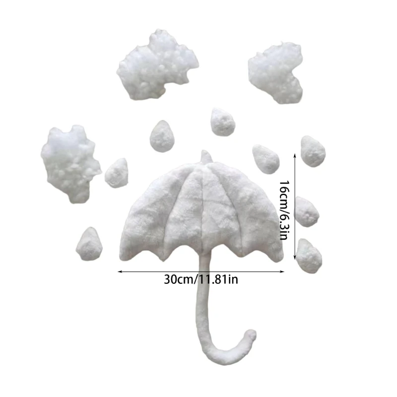 New Newborn Photoshooting Props Cloud Umbrella Set Photo Props Infant Shower Gift