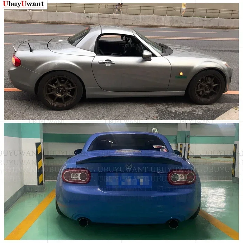 

For MX5 NC NCEC Roster Miata EPA Type 3 2009-2015 Carbon Fiber Rear Trunk Spoiler Tail Boot Lip Wing (PRHT Hard Top Only)