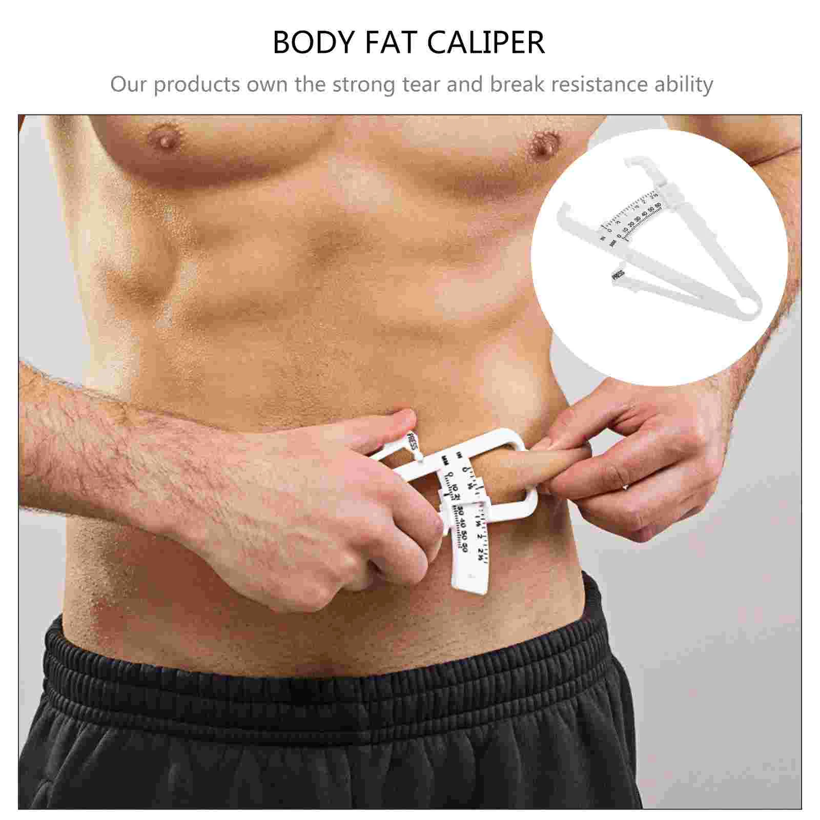 2 Pcs Fat Caliper Skinfold Device Measures Body Digital Calipers Tape Measuring Handheld