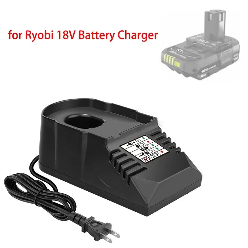 NEW Mini Charger for Ryobi 18V Battery Replacement Charger, Suitable for Ryobi 18V Li-Ni-Cd NiMH Battery Charger P102 P103 P107