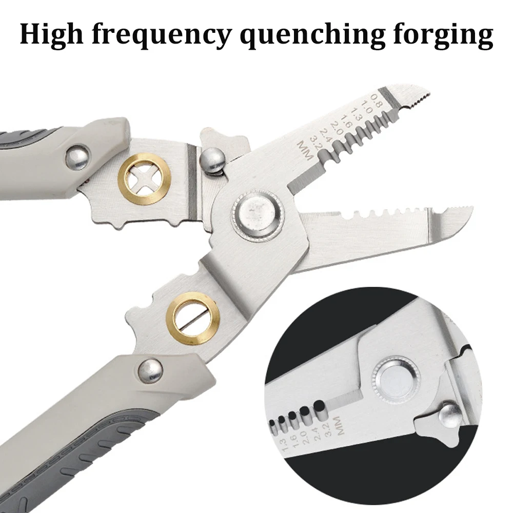 7 in 1 Wire Stripper Special Wire Pliers Tool Electric Cable Stripping Cutting Cable Stripper and Crimping Peeler Hand Tools