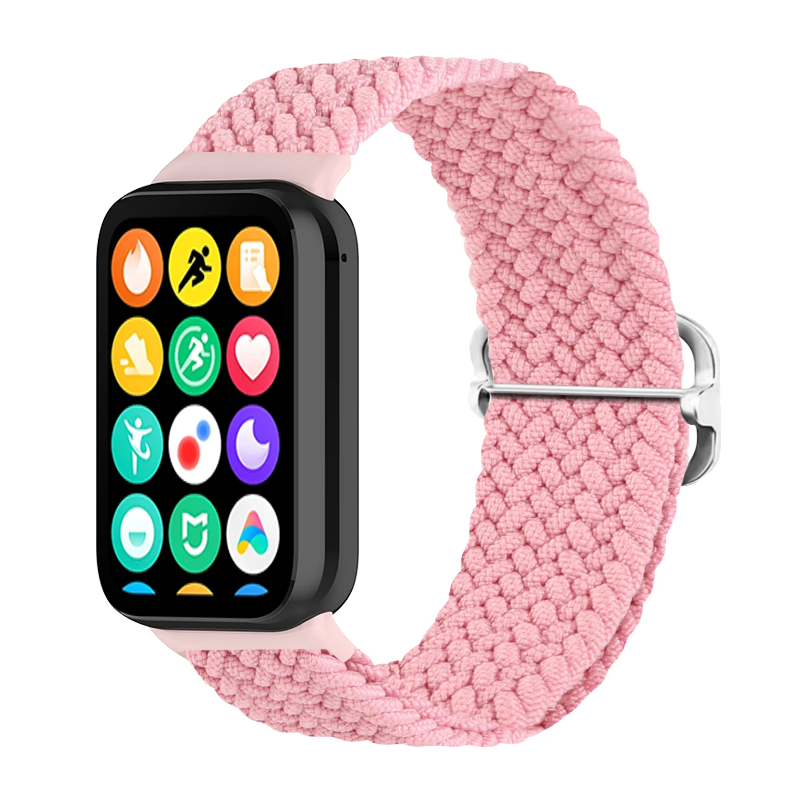 Nylon Braided Strap for Xiaomi Mi Band 8 pro Elastic Solo Loop Adjustable Watchbands Replacement correa bracelet Miband 8 pro