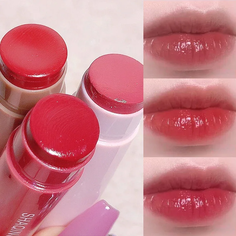 Heallor SHAQINUO-Batom Hidratante Colorido, Hidratante e Enfraquecimento Lip Lines, Lip Priming, Pacote de 3 Peças