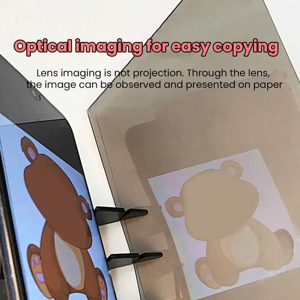 لوحة رسم بلاستيكية ABS لوحة رسم بصرية لوحة رسم شفافة للأطفال المبتدئين أداة رسم سهلة التتبع
