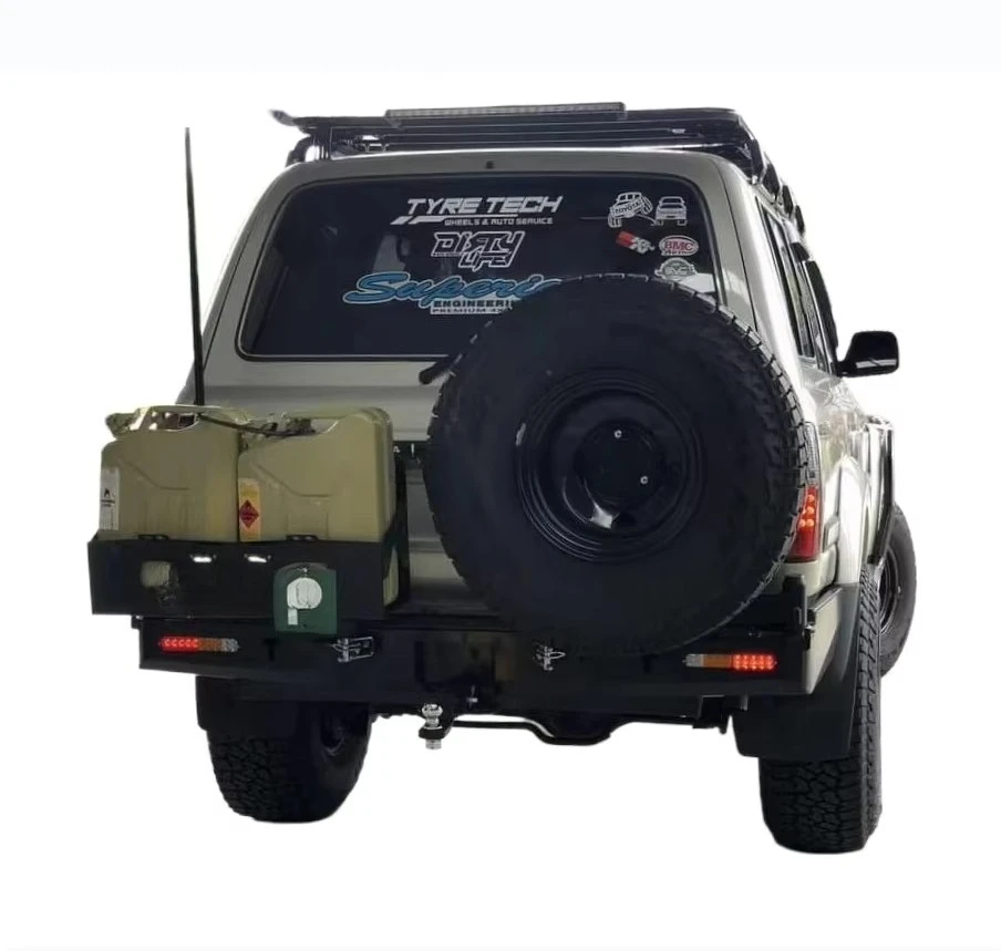 Steel Rear Bumper for LC80/J80 Heavy-Duty Off-Road Guard