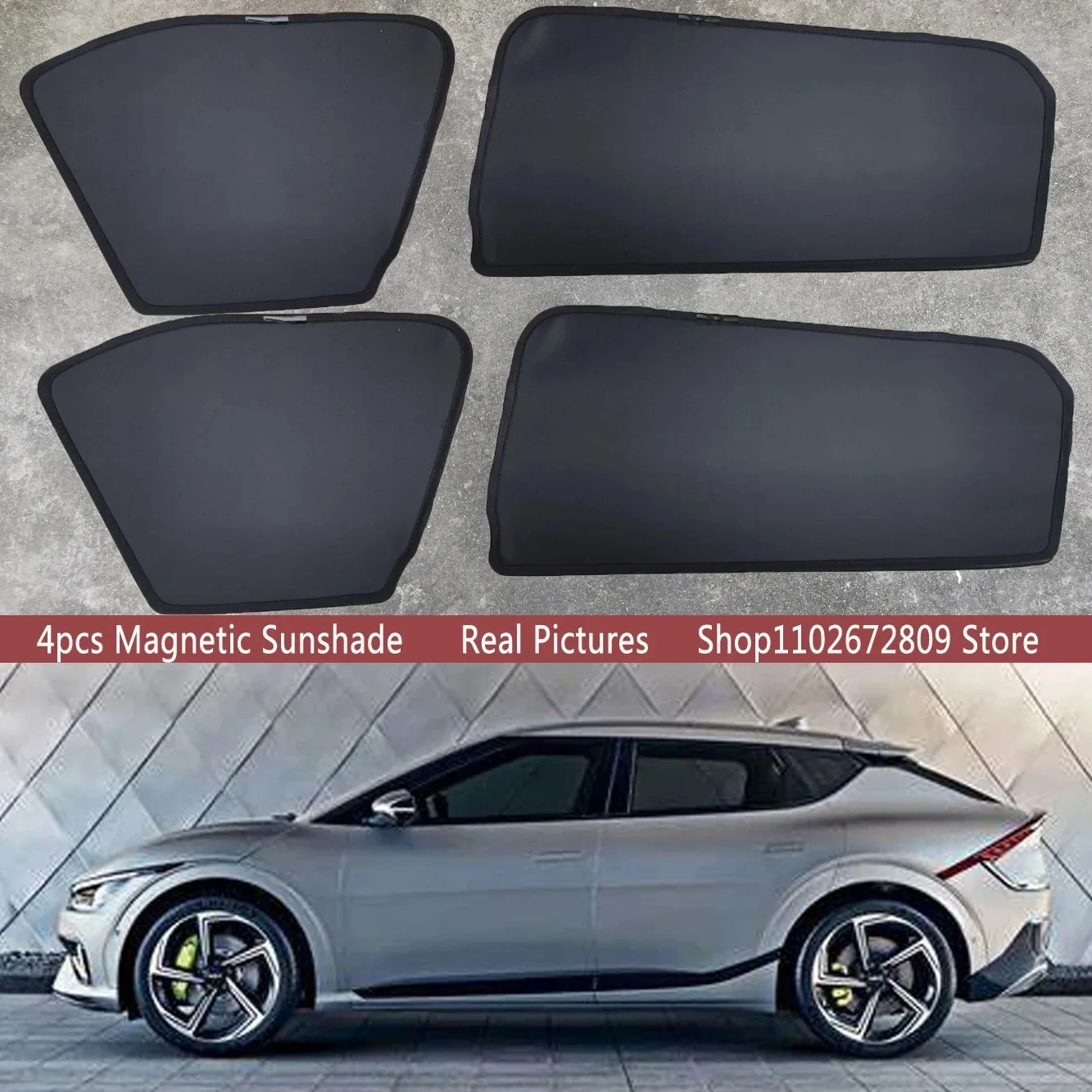

Магнитная солнцезащитная шторка на лобовое стекло для KIA EV6 EV Electric 2022 - 2026 2025 2024 2023 Аксессуары