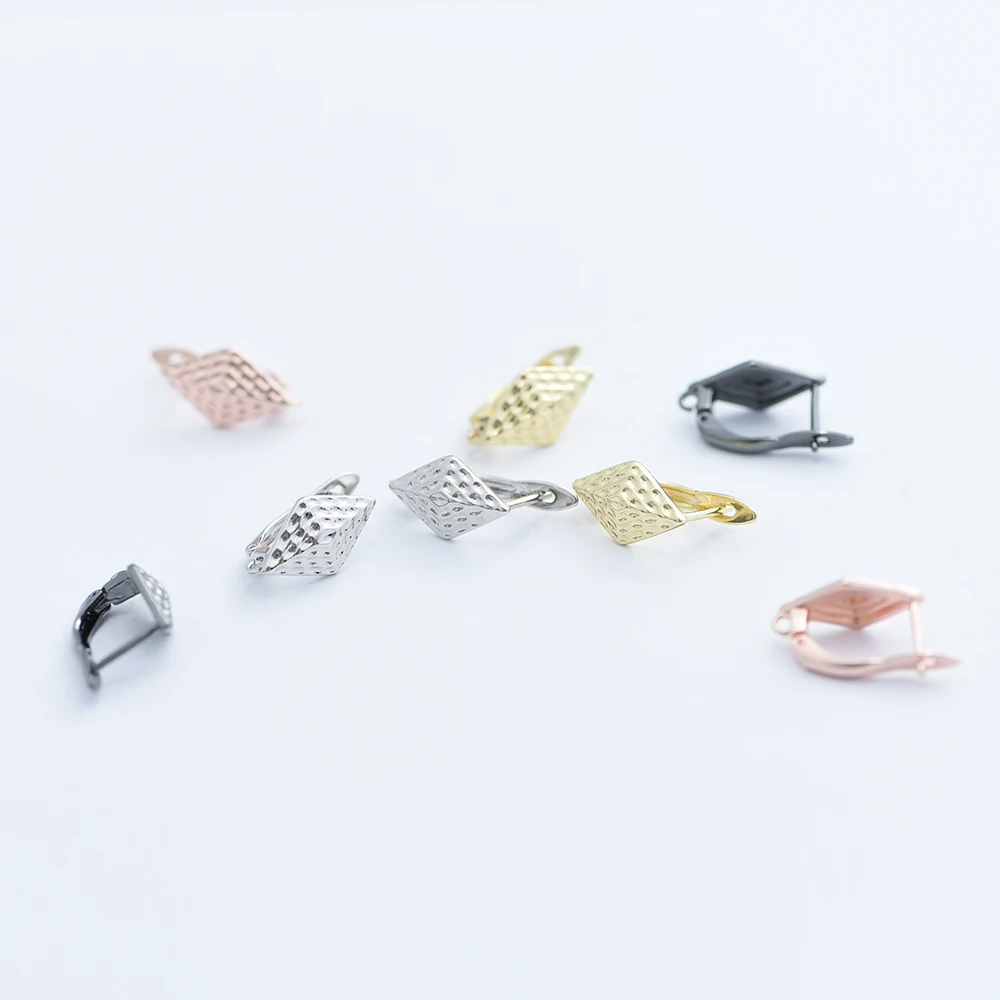 14k الذهب الحقيقي مطلي اليدوية الأذن سلك السحابات النحاس هوك القرط اكسسوارات للنساء الأقراط الموضة صنع