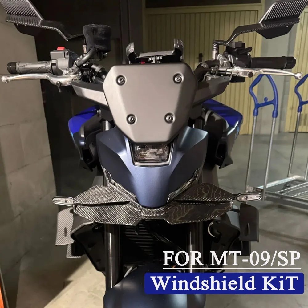

For YAMAHA MT-09 MT 09 MT09 SP 2024 2025 Front Windshield WindScreen Motorcycle Accessories Wind Deflector Bracket Fairing Kit
