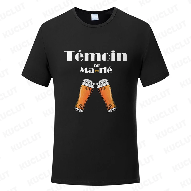 Evg Team Married Future Groom Best Man Squad Clothing Bachelor Party T Shirt French Men's Single Farewell Tops Wedding Tees