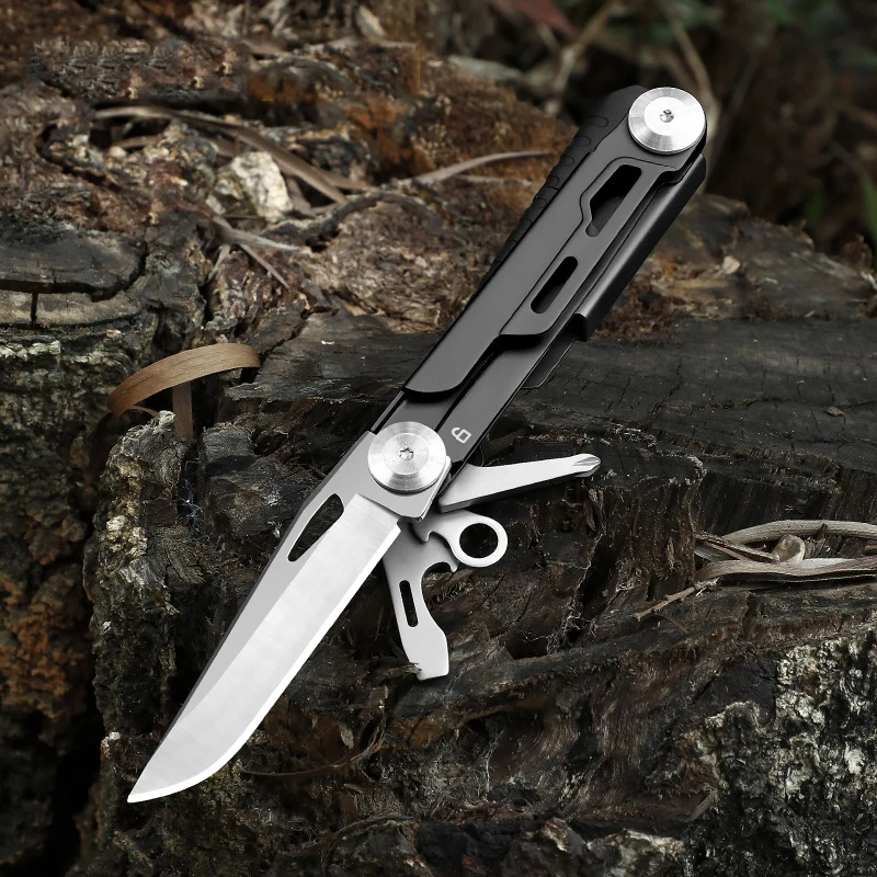 Outdoor portable small tool, black small knife, outdoor survival mini folding knife, new product, convenient and multifunctional