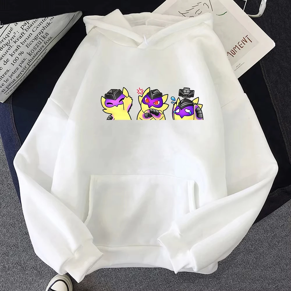 Game Valorant Wingman Gekko Pet Printed Hooded Men Women Casual Hoodies Plus Size Sweatshirt Classic Simple Male Streetwear