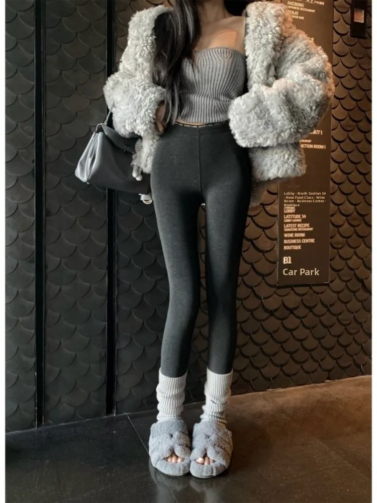 Seksowne spodnie do jogi z wysokim stanem, elastyczne, z literami, obcisłe, modelujące sylwetkę, wygodne i codzienne.