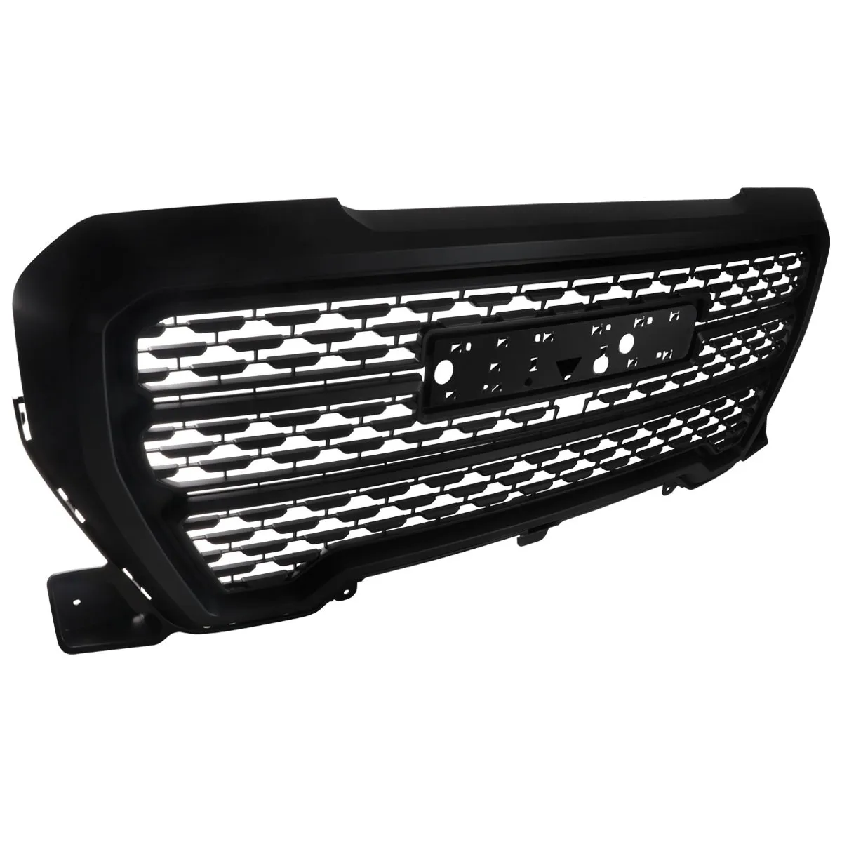 Hood Grille Fits 2019-2021 GMC Sierra 1500 Front Matte Black Denali Mesh Style