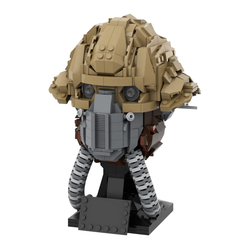 MOC Space Wars K2SO Helmkollektion Bausteine Modell C-3PO Helm Bad Batch Helm - ECHO Bricks Zusammengebautes Spielzeug DIY Geschenke