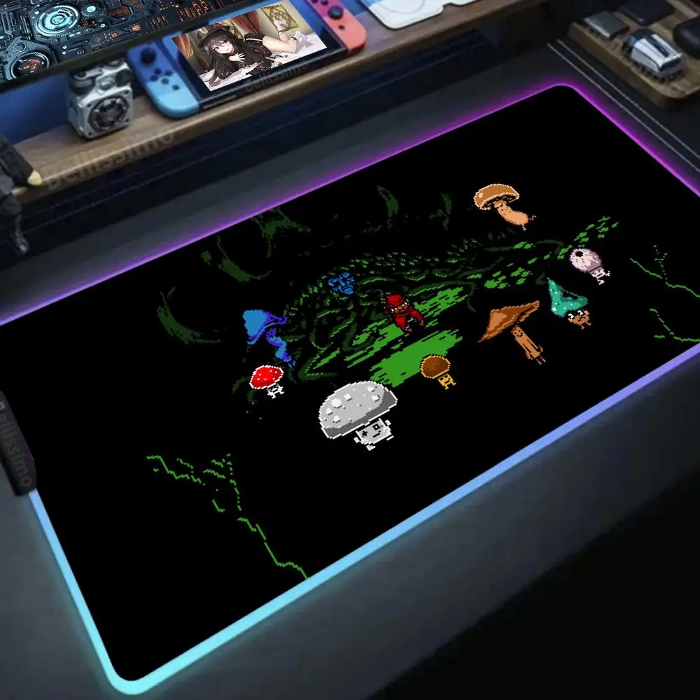 

Everhood 2 Mouse Pad Popular desk mats Popular Pink art Holiday gifts RGB Gaming XXL Gamer Hentai Glowing Led Computer