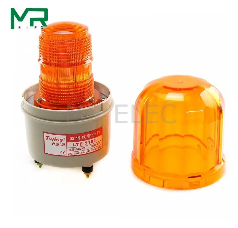 LTE-5101 LED Rotating rotary strobe Alarm Lamp light siren  LED warning light no voice 12V 24V 110V 220V