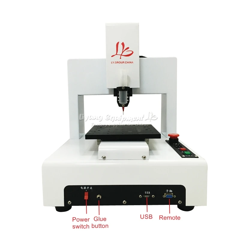 LY-441A Desktop Dispensing Machine 3axis Cavity Manipulator Glue Dispenser Fully Automatic 110V/220V Compatible for Mobile Frame