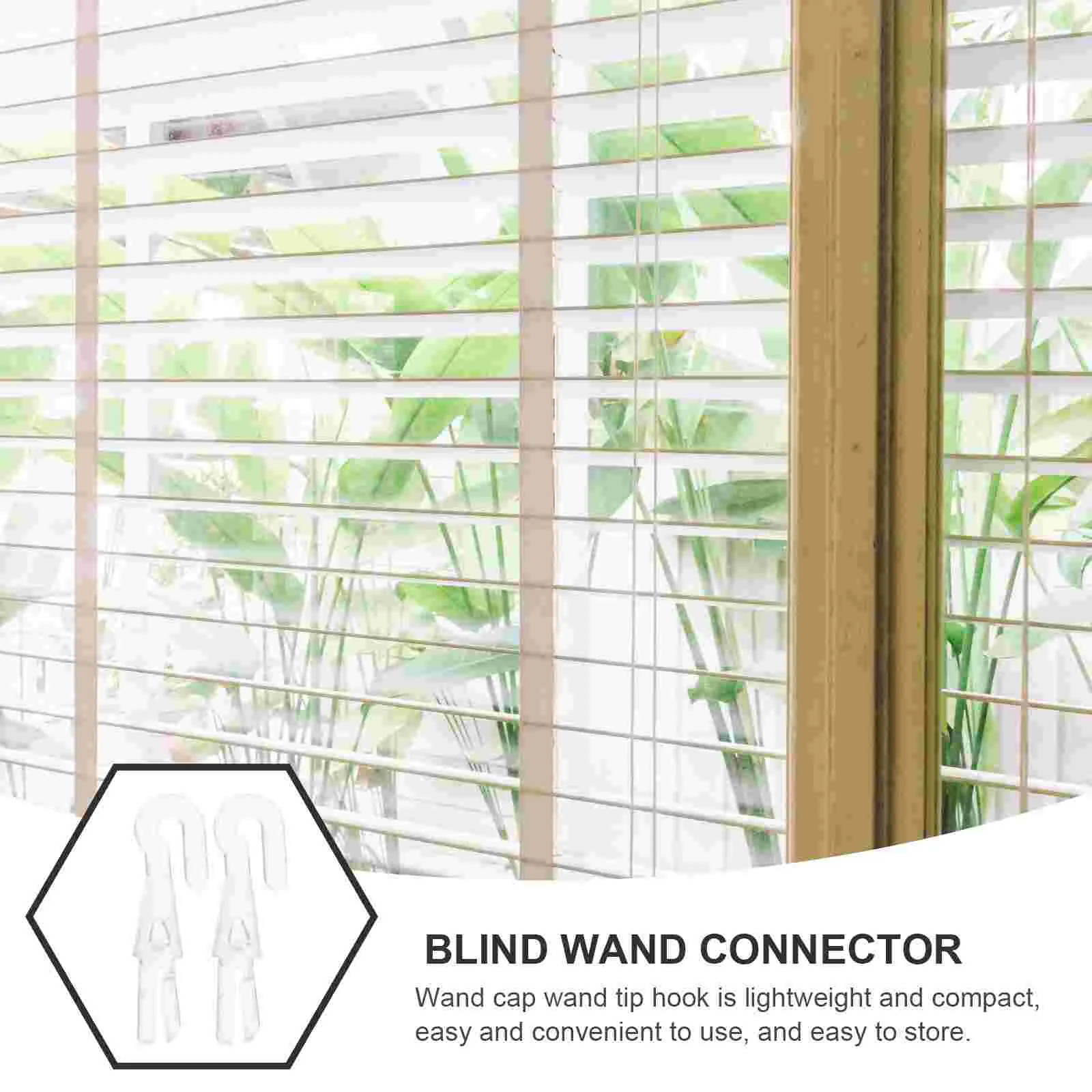 Shutter Turn Rod Head Blind Hooks Replacement Vertical Blinds Parts Wand Tip Wood Replacements for Window