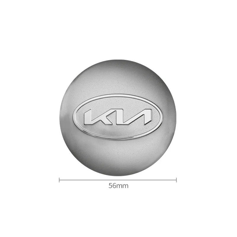 4Pcs 56mm Car Wheel Hub Center Cap Emblem Badge Stickers For Rio 2 3 K3 K5 Ceed Sportage Picanto Sorento Soul Accessories