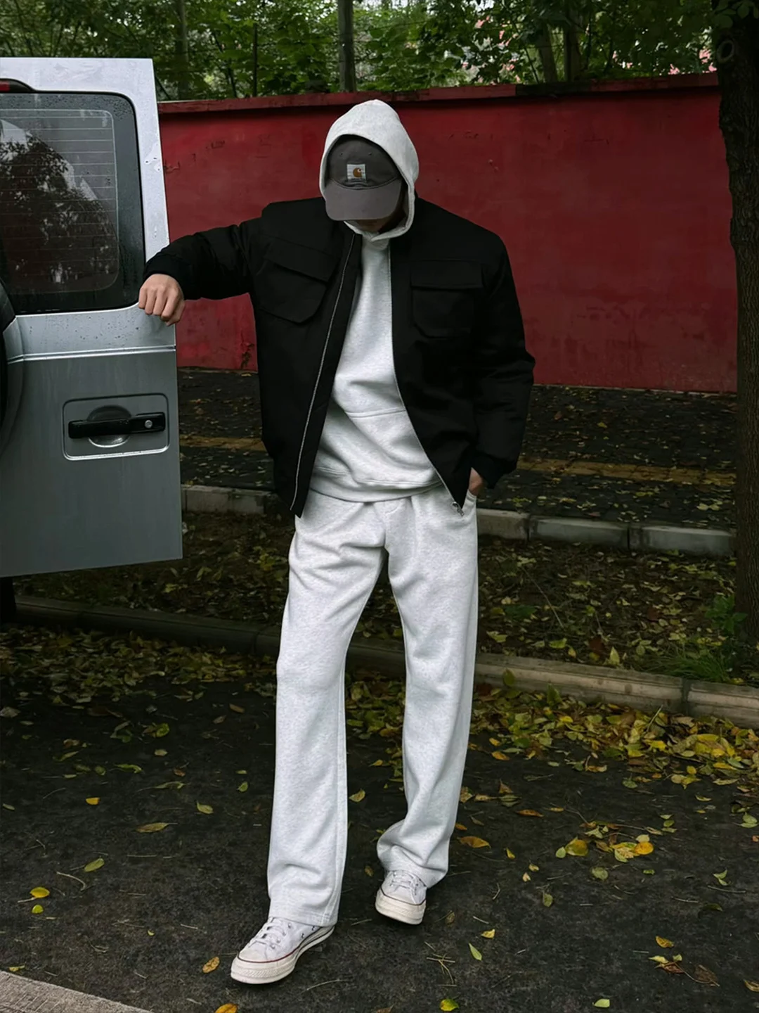 

Cleanfit American Sle ey Fitn Sports Pants Men's Autumn Winter Heavyweight Flared Casual Trousers Cool Straight Leg