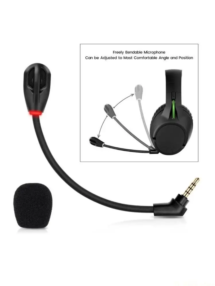Reemplazo micrófono juego E56B para auriculares inalámbricos para juegos Cloud Flight/Flight S, brazo micrófono