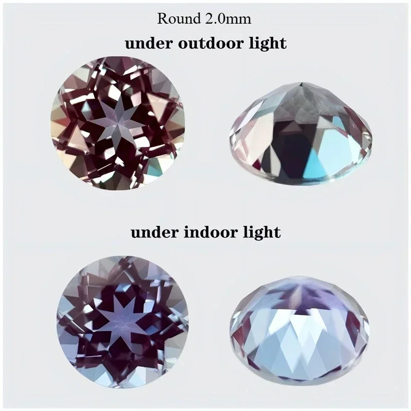 Pierre d'alexandrite de laboratoire de forme marquise à changement de couleur pour la fabrication de