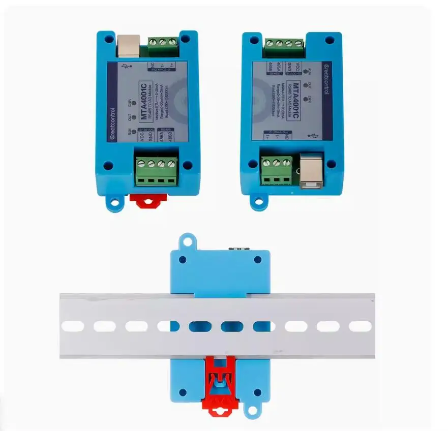 Master Station RS485 to 1channel 4-20mA Slave Station 485 to 4-20mA modbus Current voultage Analog AO Output MTA4001