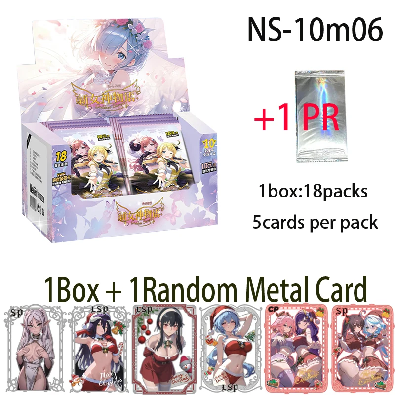 Newest NS-10m06 Collection Card Goddess Story Popular Beautiful Waifu Booster Box CCG Doujin Toys Hobby Gift