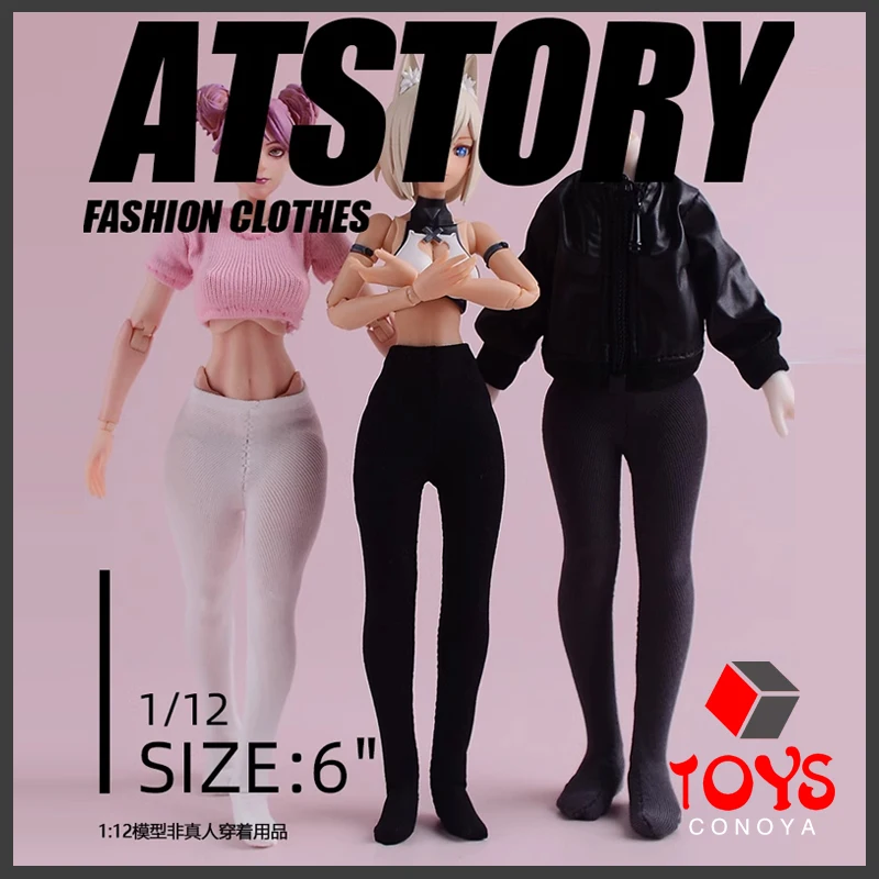 ATStory 1/12 Scale Elastic Yoga Pantyhose Clothes Model Fit 6