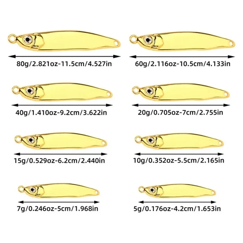 7/10/15/20/40g/60g Gold Silver Metal VIB Lures Strong Vivid Vibrations Spoon Lure Fishing bait Bass Artificial Hard Bait 3D Eyes